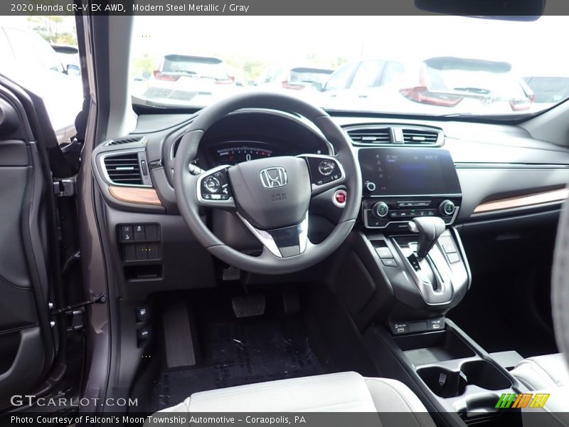 Modern Steel Metallic / Gray 2020 Honda CR-V EX AWD