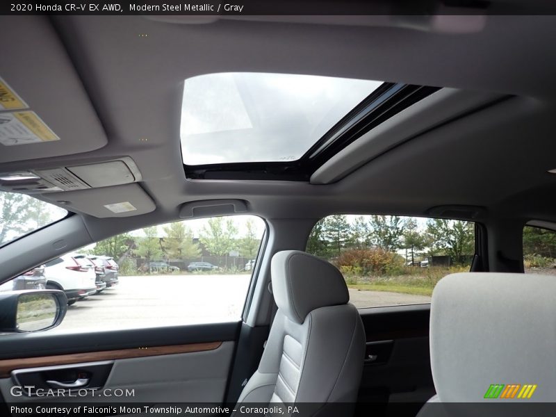 Modern Steel Metallic / Gray 2020 Honda CR-V EX AWD
