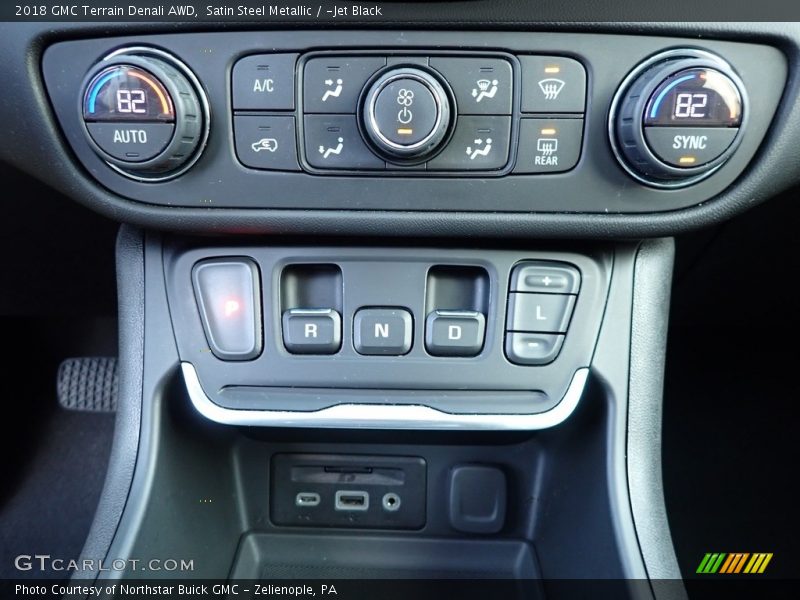 Satin Steel Metallic / ­Jet Black 2018 GMC Terrain Denali AWD