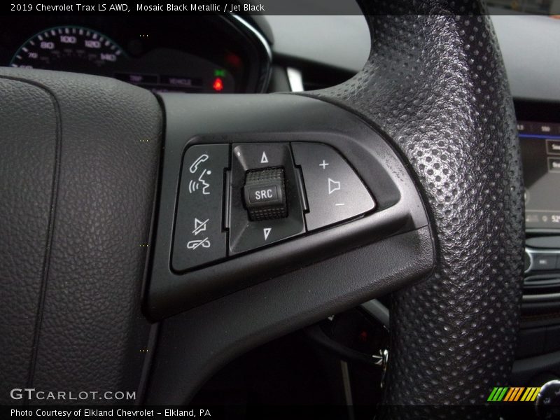 Mosaic Black Metallic / Jet Black 2019 Chevrolet Trax LS AWD