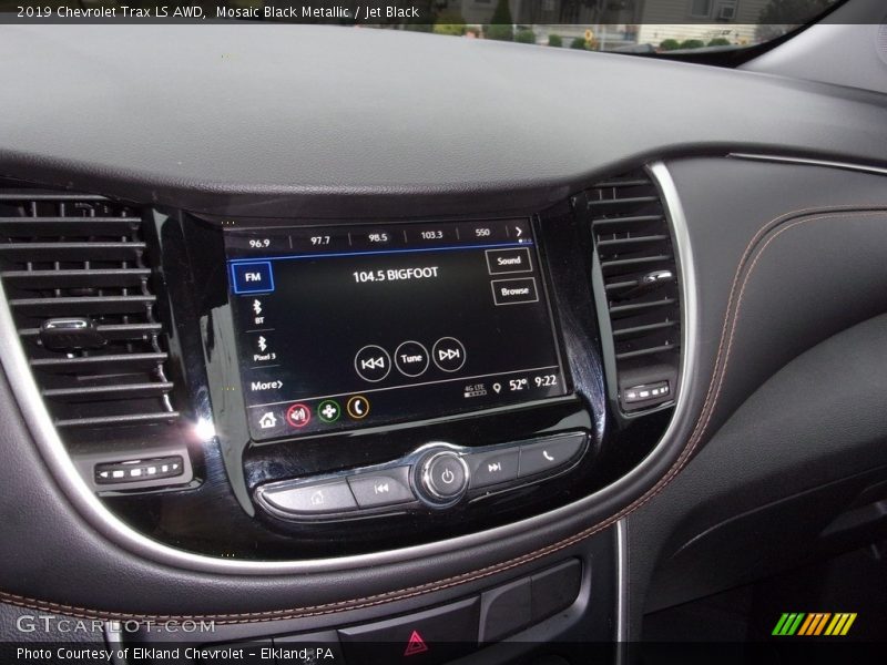 Mosaic Black Metallic / Jet Black 2019 Chevrolet Trax LS AWD