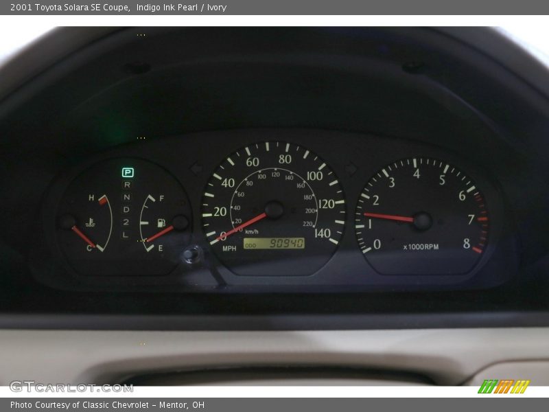 Indigo Ink Pearl / Ivory 2001 Toyota Solara SE Coupe