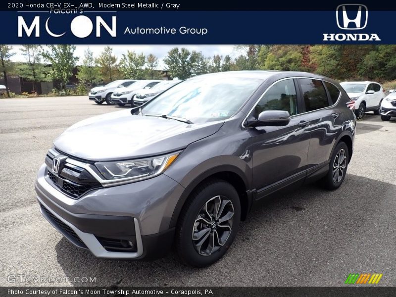 Modern Steel Metallic / Gray 2020 Honda CR-V EX-L AWD