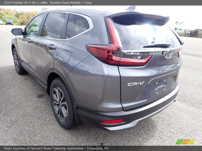 Modern Steel Metallic / Gray 2020 Honda CR-V EX-L AWD