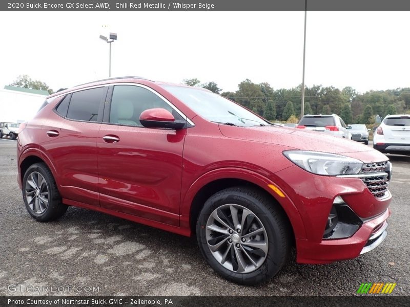 Chili Red Metallic / Whisper Beige 2020 Buick Encore GX Select AWD