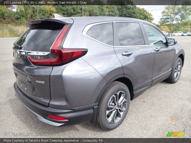 Modern Steel Metallic / Gray 2020 Honda CR-V EX-L AWD