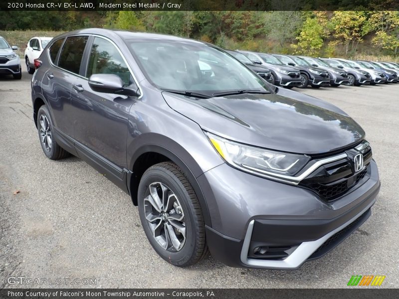 Modern Steel Metallic / Gray 2020 Honda CR-V EX-L AWD