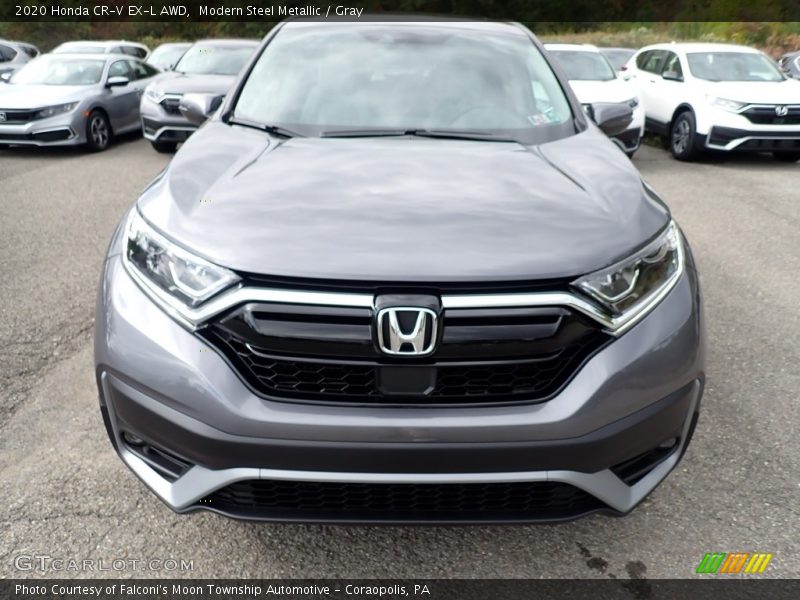 Modern Steel Metallic / Gray 2020 Honda CR-V EX-L AWD