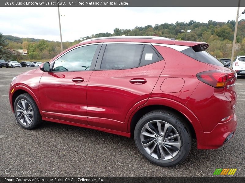 Chili Red Metallic / Whisper Beige 2020 Buick Encore GX Select AWD