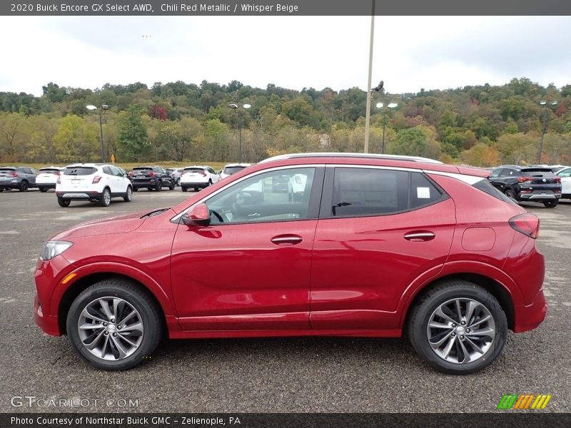 Chili Red Metallic / Whisper Beige 2020 Buick Encore GX Select AWD