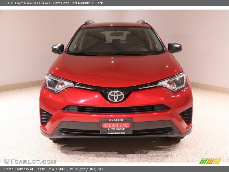 Barcelona Red Metallic / Black 2016 Toyota RAV4 LE AWD