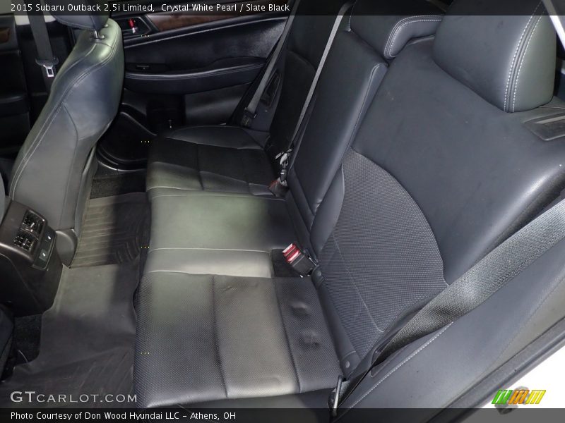 Crystal White Pearl / Slate Black 2015 Subaru Outback 2.5i Limited