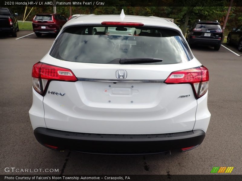 Platinum White Pearl / Gray 2020 Honda HR-V LX AWD