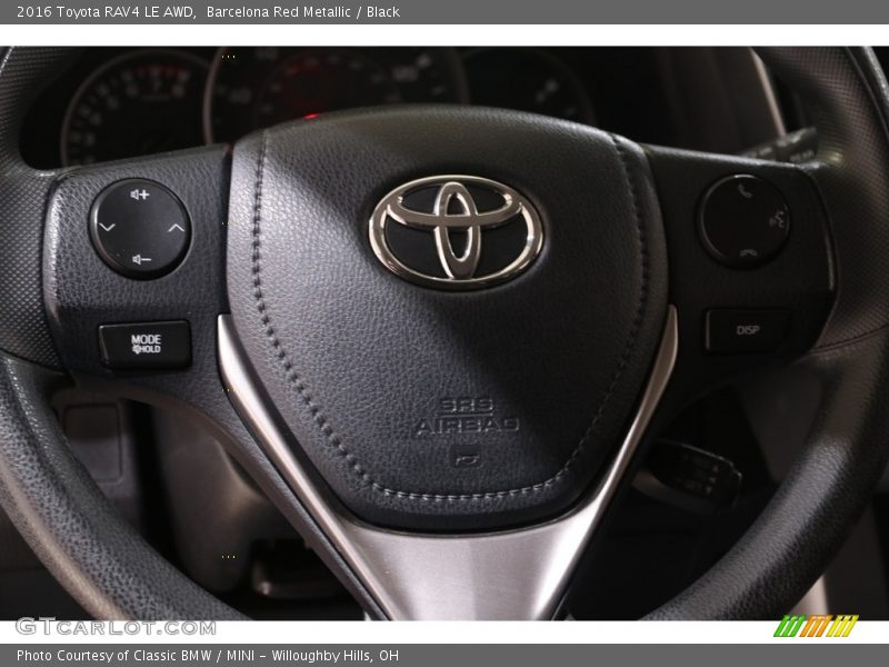 Barcelona Red Metallic / Black 2016 Toyota RAV4 LE AWD