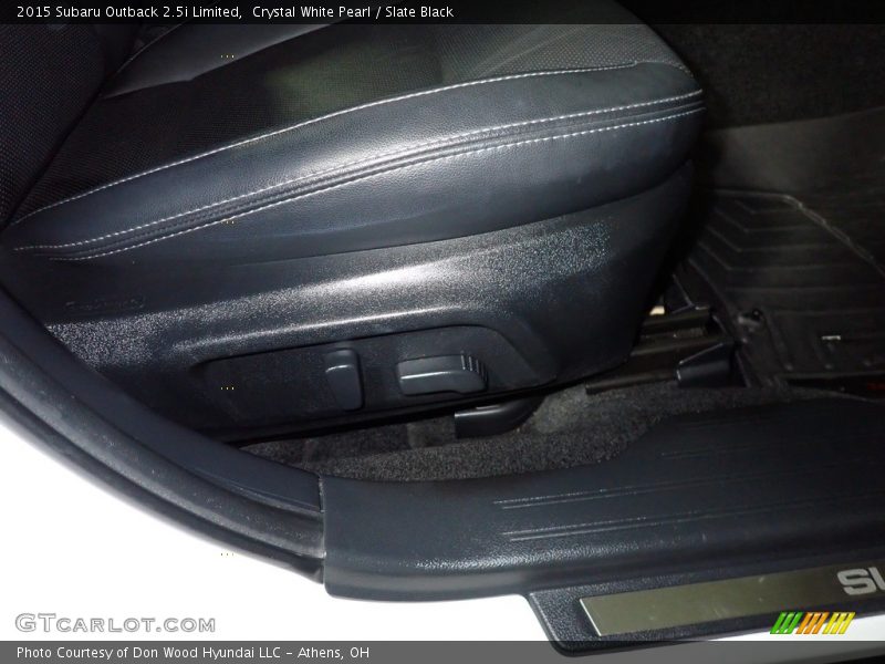 Crystal White Pearl / Slate Black 2015 Subaru Outback 2.5i Limited