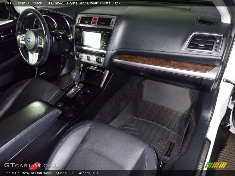 Crystal White Pearl / Slate Black 2015 Subaru Outback 2.5i Limited