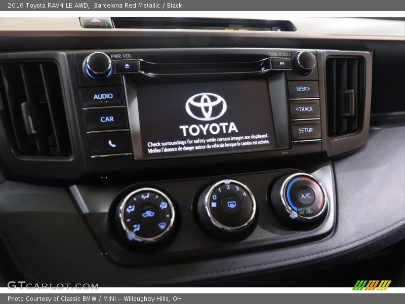 Barcelona Red Metallic / Black 2016 Toyota RAV4 LE AWD