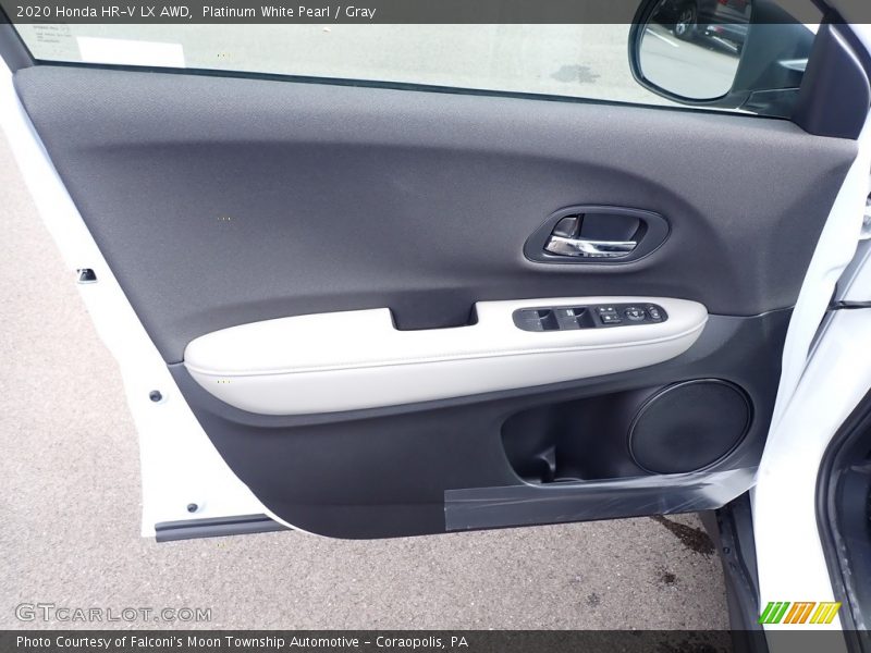 Platinum White Pearl / Gray 2020 Honda HR-V LX AWD