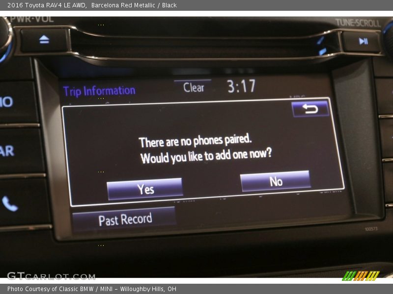 Barcelona Red Metallic / Black 2016 Toyota RAV4 LE AWD