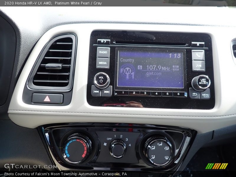 Platinum White Pearl / Gray 2020 Honda HR-V LX AWD