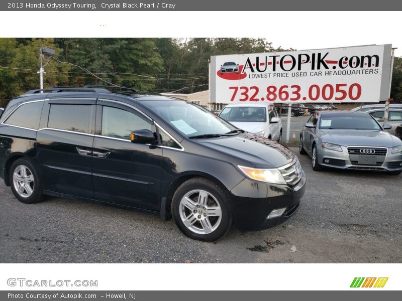 Crystal Black Pearl / Gray 2013 Honda Odyssey Touring