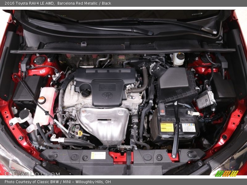 Barcelona Red Metallic / Black 2016 Toyota RAV4 LE AWD