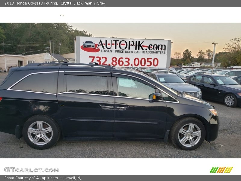 Crystal Black Pearl / Gray 2013 Honda Odyssey Touring