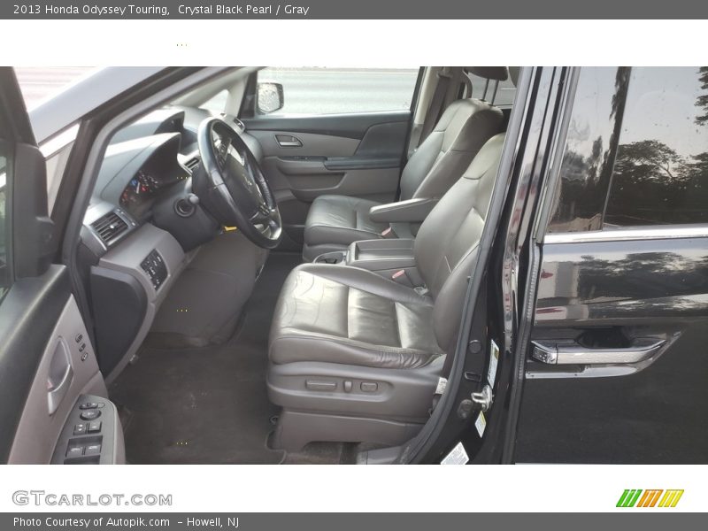 Crystal Black Pearl / Gray 2013 Honda Odyssey Touring