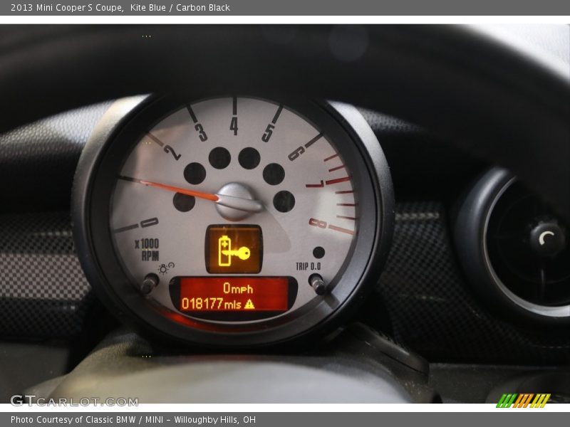 Kite Blue / Carbon Black 2013 Mini Cooper S Coupe