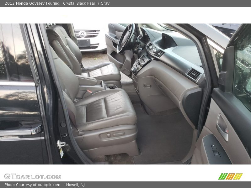 Crystal Black Pearl / Gray 2013 Honda Odyssey Touring