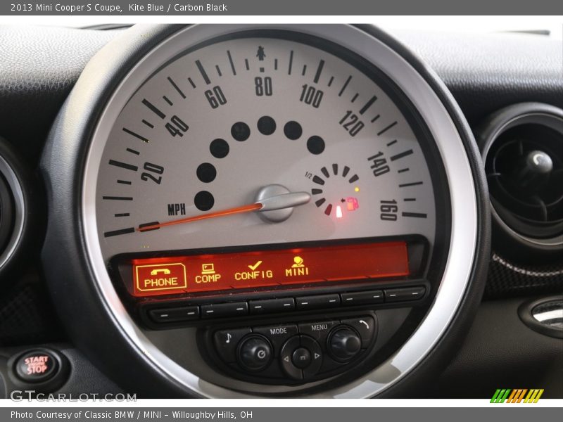 Kite Blue / Carbon Black 2013 Mini Cooper S Coupe