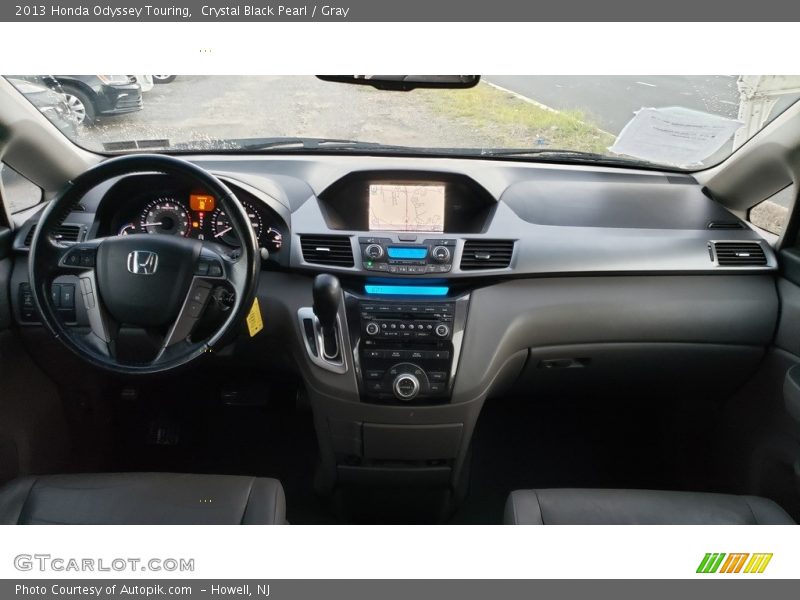 Crystal Black Pearl / Gray 2013 Honda Odyssey Touring