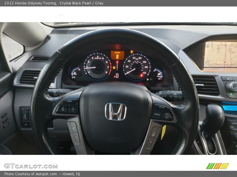 Crystal Black Pearl / Gray 2013 Honda Odyssey Touring