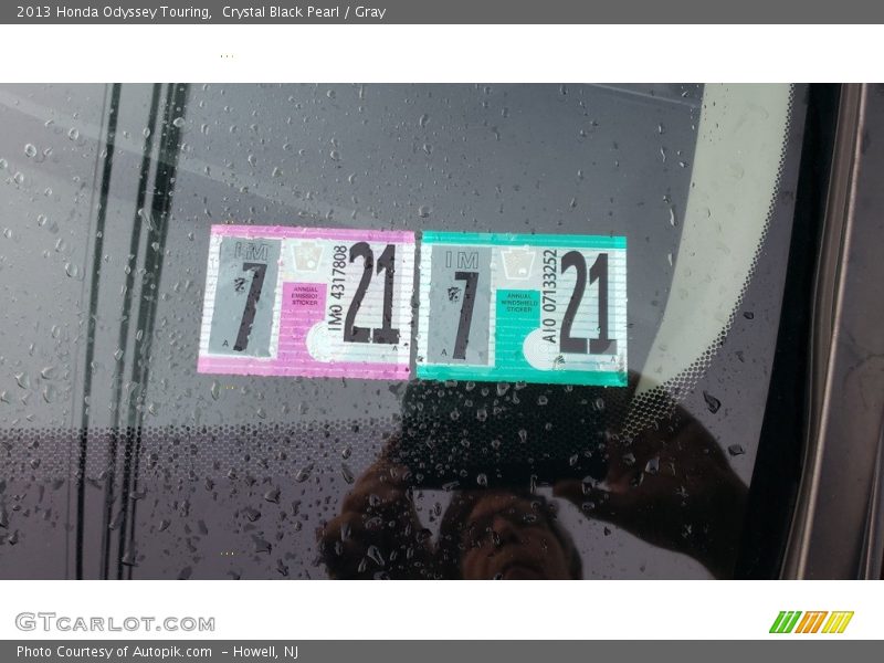 Crystal Black Pearl / Gray 2013 Honda Odyssey Touring