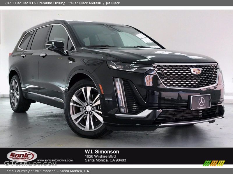 Stellar Black Metallic / Jet Black 2020 Cadillac XT6 Premium Luxury