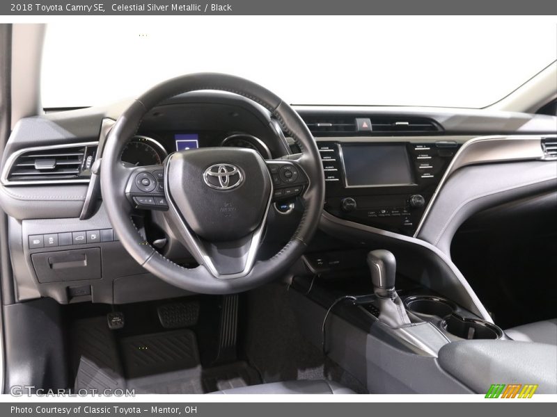 Celestial Silver Metallic / Black 2018 Toyota Camry SE