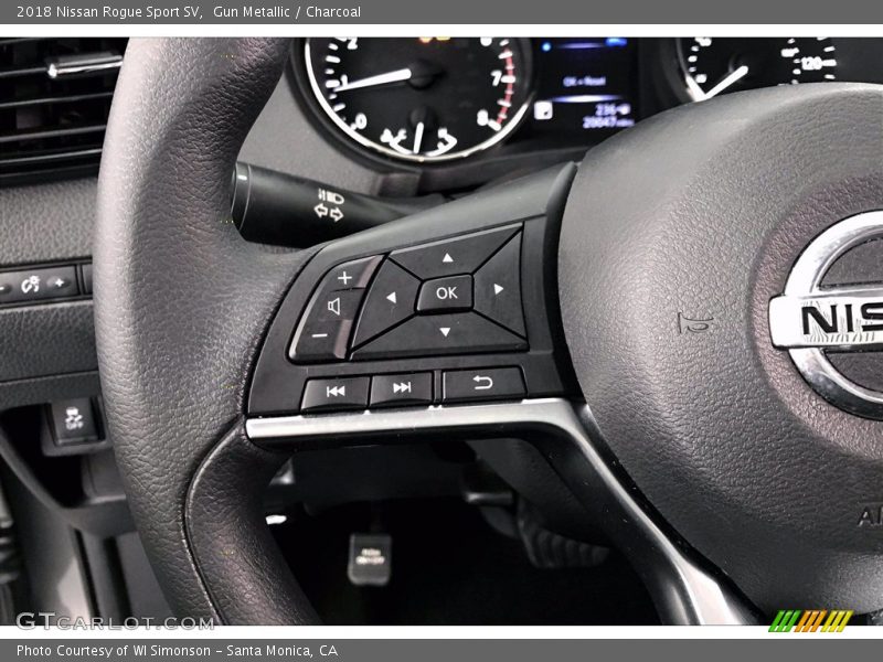 Gun Metallic / Charcoal 2018 Nissan Rogue Sport SV