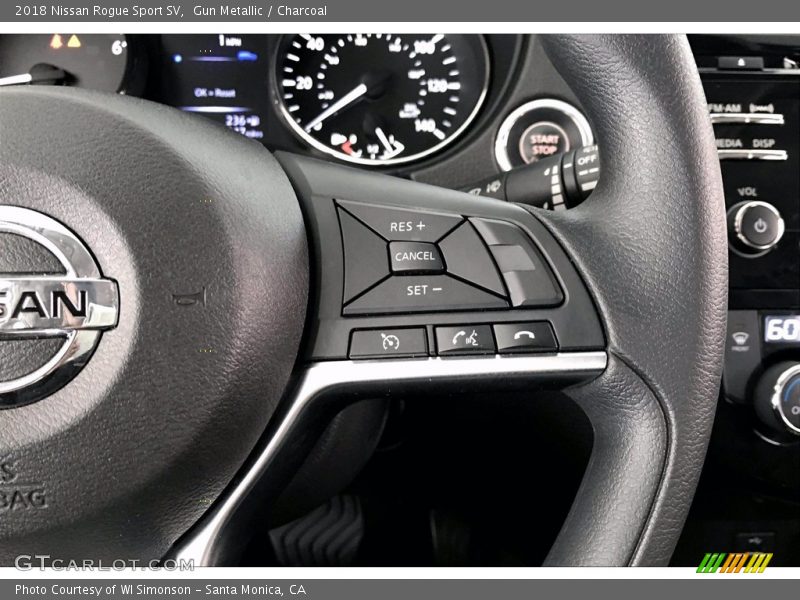 Gun Metallic / Charcoal 2018 Nissan Rogue Sport SV