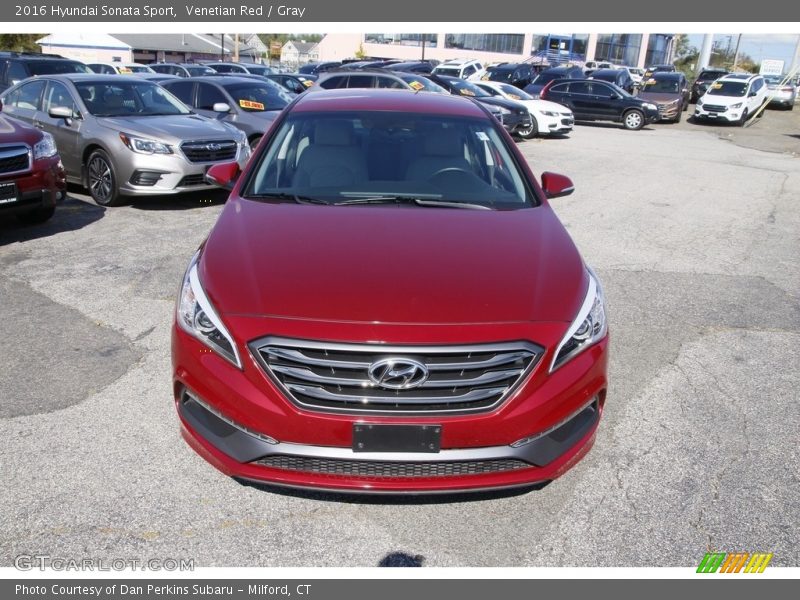 Venetian Red / Gray 2016 Hyundai Sonata Sport