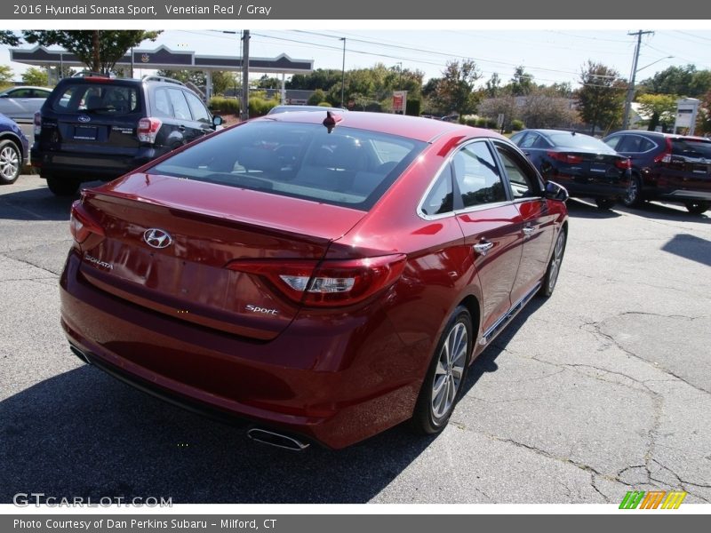 Venetian Red / Gray 2016 Hyundai Sonata Sport