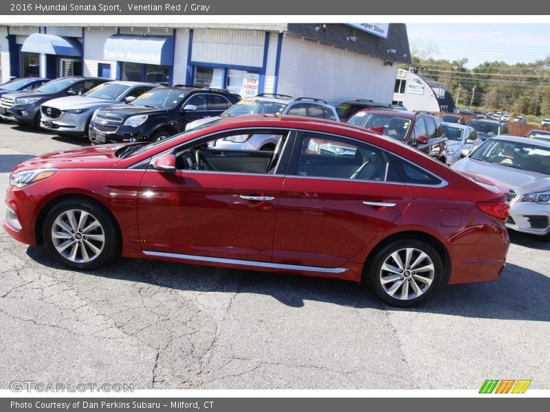 Venetian Red / Gray 2016 Hyundai Sonata Sport