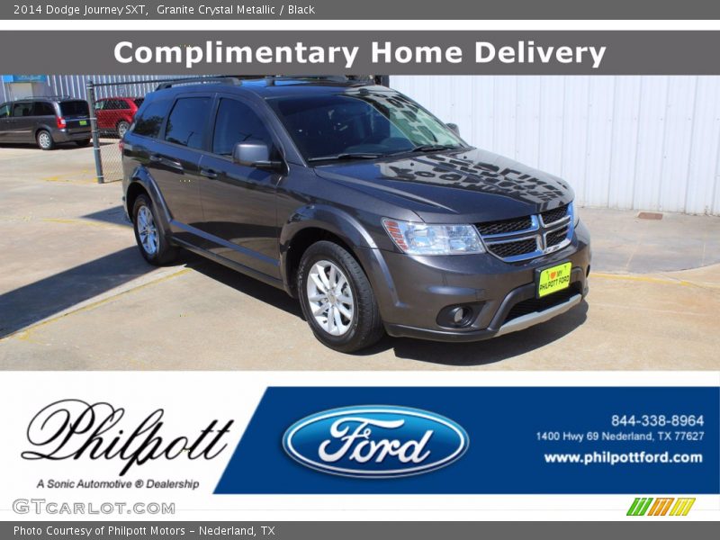 Granite Crystal Metallic / Black 2014 Dodge Journey SXT