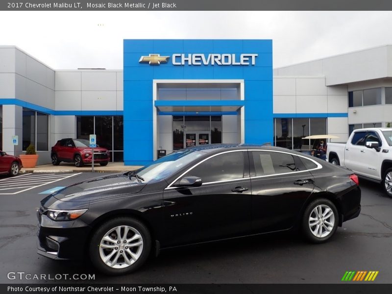 Mosaic Black Metallic / Jet Black 2017 Chevrolet Malibu LT