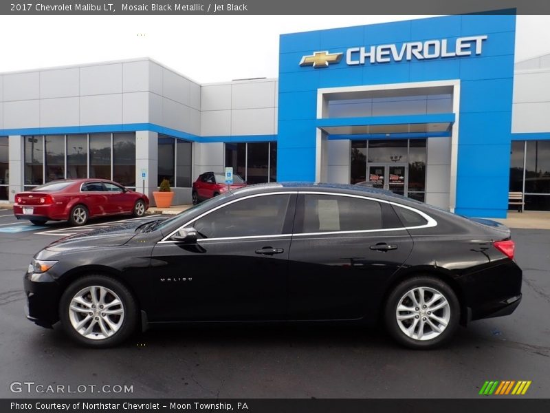 Mosaic Black Metallic / Jet Black 2017 Chevrolet Malibu LT