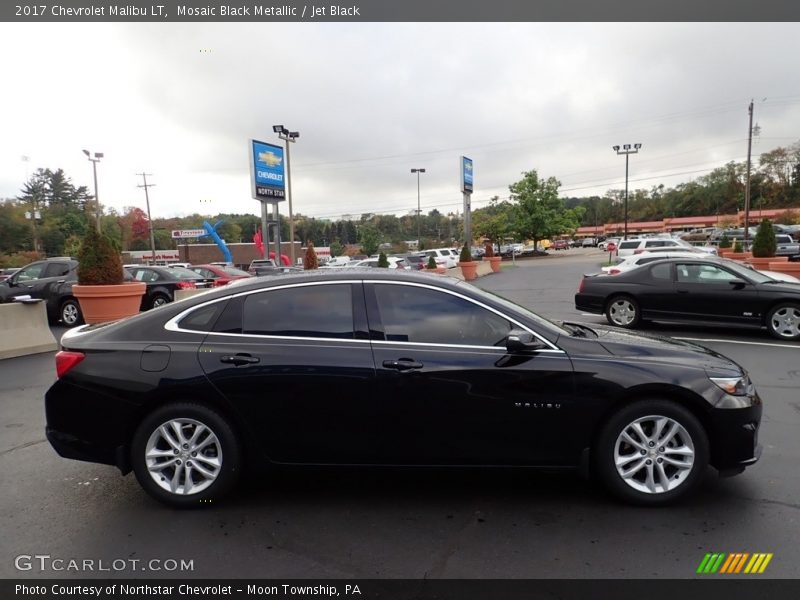 Mosaic Black Metallic / Jet Black 2017 Chevrolet Malibu LT