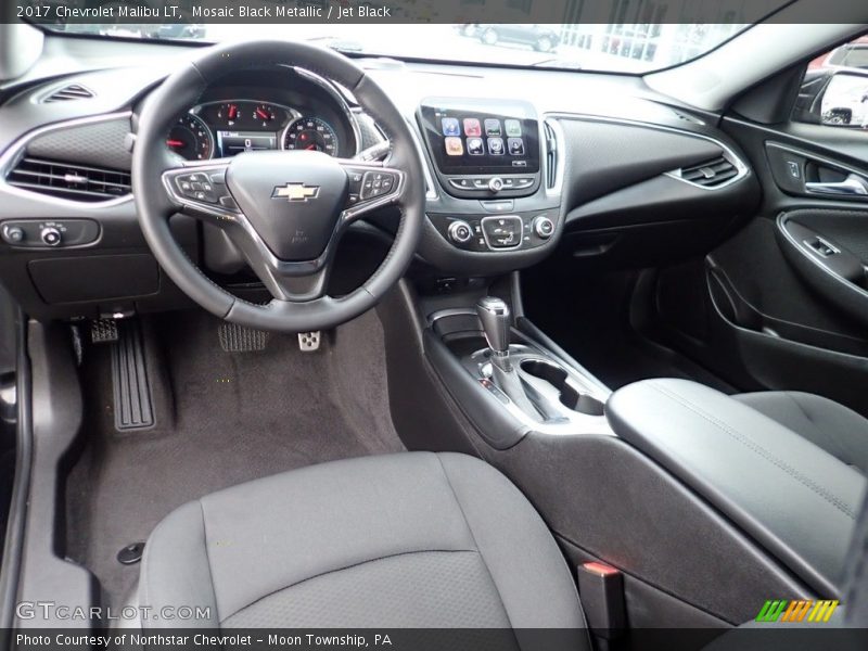 Mosaic Black Metallic / Jet Black 2017 Chevrolet Malibu LT