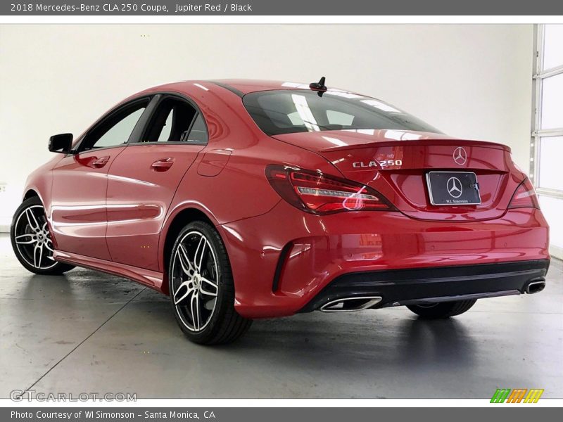 Jupiter Red / Black 2018 Mercedes-Benz CLA 250 Coupe