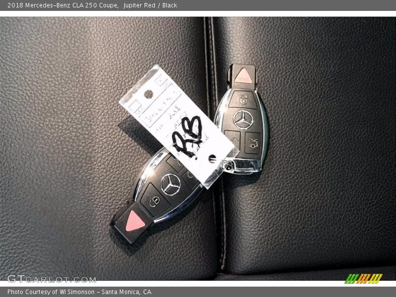 Jupiter Red / Black 2018 Mercedes-Benz CLA 250 Coupe