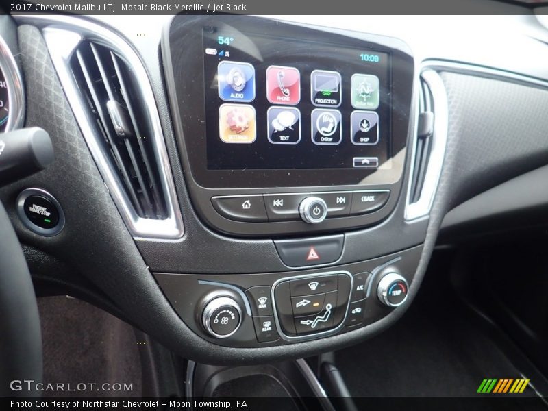 Mosaic Black Metallic / Jet Black 2017 Chevrolet Malibu LT