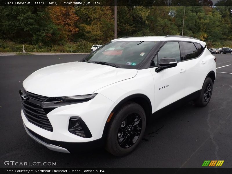 Summit White / Jet Black 2021 Chevrolet Blazer LT AWD